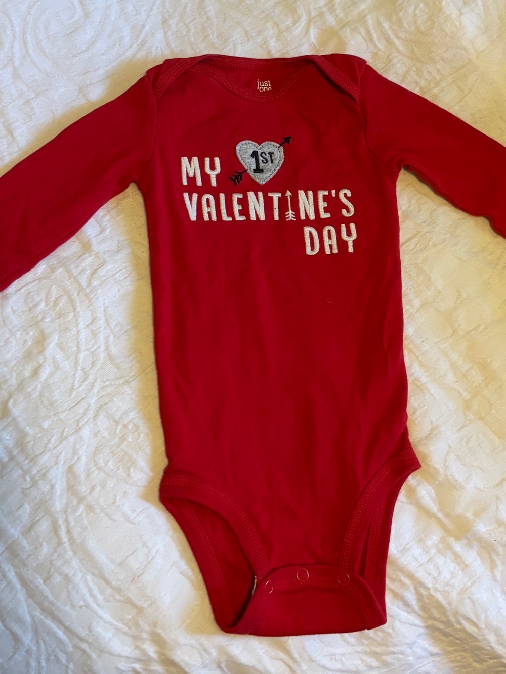 Carters: First Valentines Day Baby Onesie